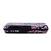 HDE Aluminum RFID Blocking Wallet Identity Protection Travel Credit Card Case (Black with Pink Flowers)