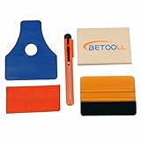 BETOOLL HW9001 4Pcs Car Window Tint Tools Kit for Auto Film Tinting Scraper Application Installation