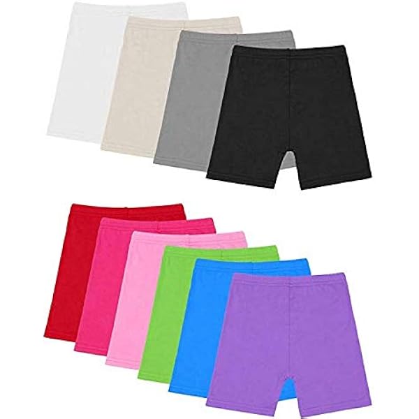 Auranso Girls Dance Shorts Solid Color Safety Bike Shorts Lace Mix 3-4 Years - View #13