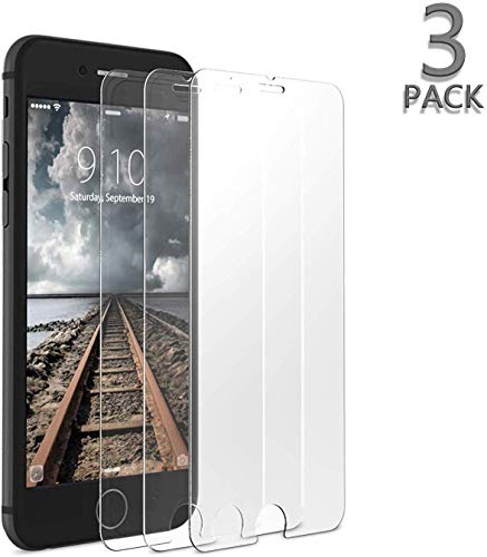 [3 Pack] Screen Protector Compatible with iPhone 8/7, Screen Protector Glass Film Compatible with iPhone 8/7 Case Friendly