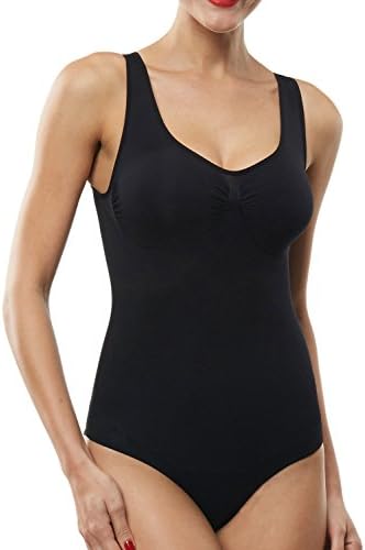 Beilini Women's Slimming Bodysuit Body Shaper Firm Control Shapewear Black XXL