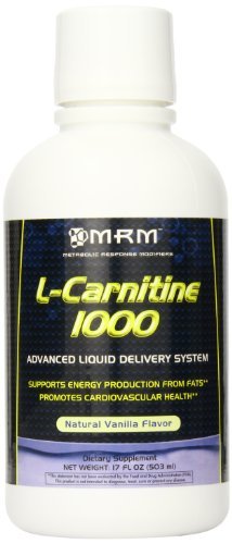 mrm l-carnitine 1000 Mrm L Carnitine 1000 Liquid Natural Vanilla 17 Ounce Bottles