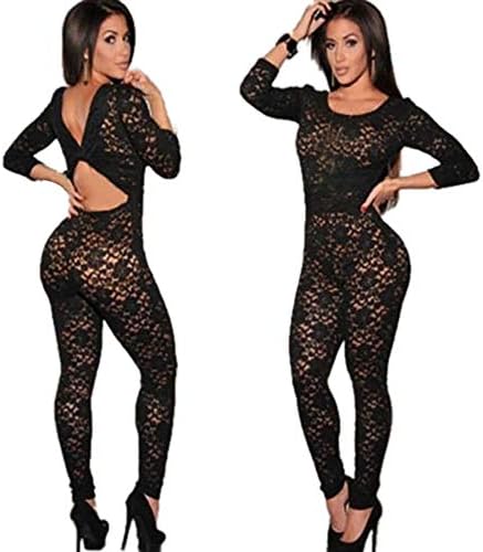 Sanyalei✤ Women Fishnet Bodystocking Plus Size Bodysuit Lingerie Babydoll Sleepwear