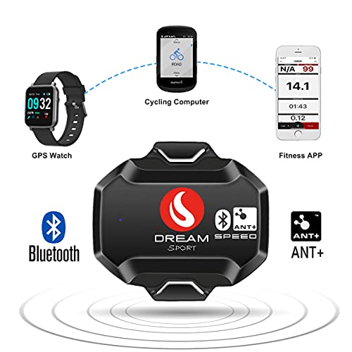 DREAM SPORT Speed Sensor Bike Speedometer Wireless Bluetooth ANT+ for