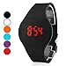 Soleasy Men's Touch Screen Calendar Red LED Digital Wrist Watch WTH8272