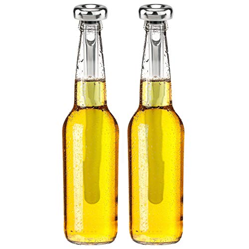 Stainless Steel Beer Chiller Stick, Set of 2 β Keeps Beer Cold