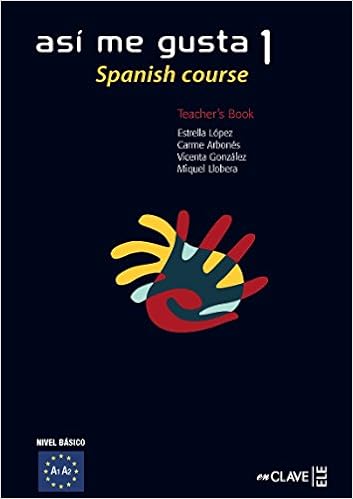 Buy Asi Me Gusta Teacher S Book 1 English Edition Book Online At
