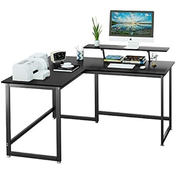 workstation shaped writing computer desk sturdy assembly gaming laptop corner pc office modern table easy
