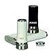 IGGEL Home Salt and Pepper Shaker Set - MAGNETIC Open Close Mechanism, Easy Flow of Herbs, Adjustable Pour Holes, Mess Free, Modern Design (Black, White)