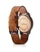 Wood Watch Bamboo Natural Sandalwood Casual Leather Men or Women Gift