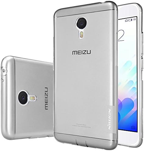 MEIZU M3 NOTE Case,[nibaijing] Transparent Thin Soft Nillkin Nature Series TPU Case Back Cover for MEIZU M3 NOTE - Retail Packaging,Gray