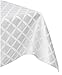 Lenox Laurel Leaf Platinum Tablecloth, 70-by-122 Inch Oblong Rectangular