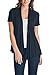 82 Days Women’s Casual Lightweight Short Sleeve Open Front Cardigan Made in USA X-Large Black