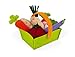 Janod Fabric Basket with 8 Vegetables