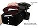 Folding Travel Foot Rest for Long Haul Flights. With Luxury Memory Foam Foot Pillow. Black
