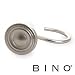 BINO Shower Curtain Hooks - Brushed Nickel, Set of 12 Shower Curtain Rings - Shower Hooks for Curtain Shower Rings primary