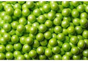 SweetWorks Candy Beads - Pearl - Lime - 100 g