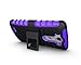 ElBolt LG G3 Vigor / G3 Mini / G3 Beat/ G3s D725 D722 Case - 3 in 1 Bundle Armor Grenade Stand Hard Gel Case - Purple with Free Ultra-Sensitive Stylus Pen and Premium Screen Protector by ElBolt TM