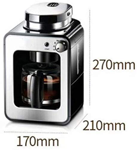 HaoLi Frisch gemahlene Kaffeemaschine, kleine amerikanische Haushaltskaffeemaschine 580ML, 600W – Bild 4