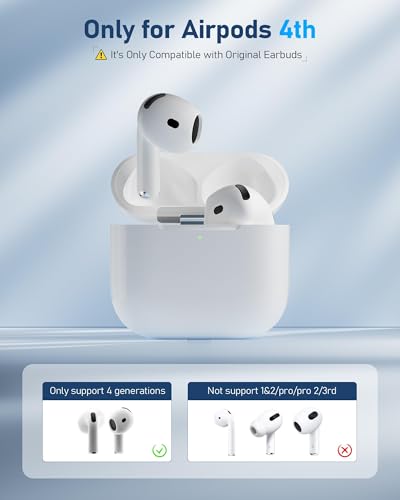 Wireless Charging Case Compatible with AirPods 4th Generation, USB-C Port Replacement Charging Case for AirPods 4, No Earbuds Included