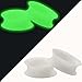 Longbeauty 11 Pair Thin Silicone Ear Skin Flexible Flesh Double Flared Ear Tunnels Expander Plugs Stretcher 11 Colors-16mm
