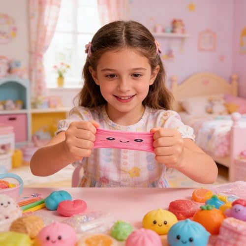 SLEEPHEAD®Dumpling Squishies, Squishies Dumpling Mystery Advent Countdown Calendar, 24 PCS Random Surprise Squishies Toys