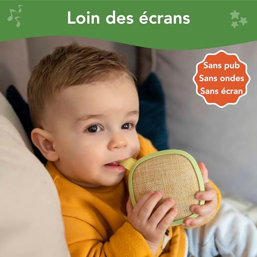 MAIASAURA | Maïa la Boîte à histoires et musique pour enfant with 50 tracks included for 4 hours of listening | From 0 to 8 years old | Rhymes, Lullabies and Stories | Storyteller Customizable with your MP3 Content