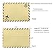 BeeChamp 50pcs A7 Self-Sealing Gummed Vintage Airmail Style Invitation Envelopes, Brown Kraft