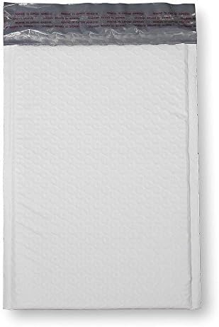 KKBESTPACK Poly Bubble Mailer 4x8 Self Seal Padded Envelopes, White 4"x8" Pack of 50)