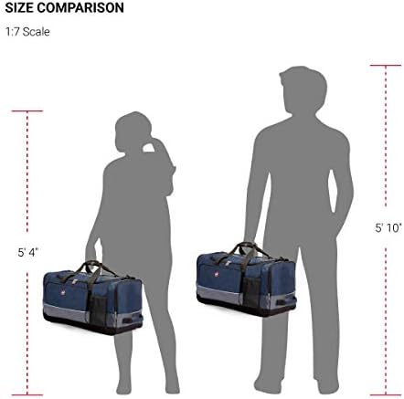 SWISSGEAR 28" Duffel Bag | Gym Bag | Travel Duffle Bags | Men's and Women's - Blue/Grey 5 SWISSGEAR 28" Duffel Bag | Gym Bag | Travel Duffle Bags | Men's and Women's - Blue/Grey