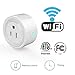 Wifi Smart Plug, Mengyasi Mini Smart Socket Works with Amazon Alexa with Timing Function, Switch On/Off your Electric Equipment from Anywhere via Smartphone or Tablets, No Hub Required