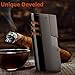 Torch Lighter,Triple Jet Flame Torch Cigar Lighters Butane Refillable Jet Lighter,Fuel Gas Fluid Lighter-with Punch-Butane NOT Included