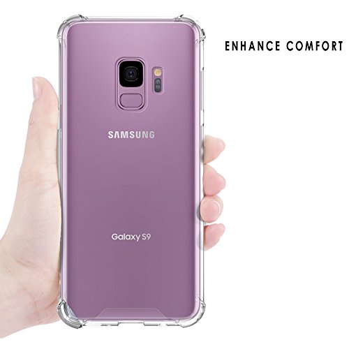 Galaxy S9 Case, AquaFlex transparent Clear Hybrid Bumper Case Cover Samsung Galaxy S9 (Parasailing)