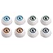 szzijia 8pcs 20mm Doll Eyeball Half Round Acrylic Eyes for DIY Reborn Baby Doll Bear