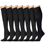 Compression Socks,(7pair) Compression Sock for Women & Men - Best For Running, Athletic Sports, Crossfit, Flight Travel - Maternity Pregnancy, Shin Splints - Below Knee High