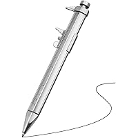 Smgda 2 in 1 Vernier Caliper 0-100mm Ballpoint Pen Gadget for Men Women Gifts Engineer Woodworkers Carpenter Student