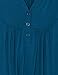 Short Sleeve V Neck Blouses for Women,Bebonnie Women's Henley Short Sleeve V Neck Pleated Summer Casual Flowy Tunic Shirts Dark Cyan XXL