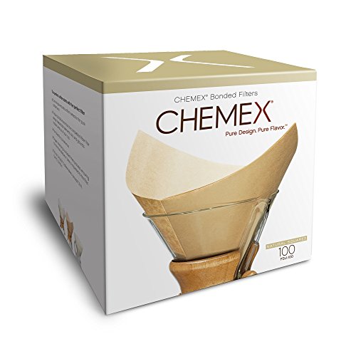 Click Here to See More Images Chemex Natural Coffee Filters, Square, 200ct