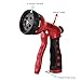 AvimaBasics BEST Premium Durable Garden Hose Nozzle – Hand Sprayer Heavy Duty 8 Adjustable Pattern Metal Watering Gun – High Pressure - Perfect for Garden Plants Lawn Car Wash Washing Pets (1)