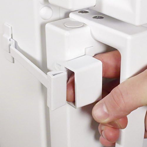 LIVSafe Refrigerator Lock 1-Hand Use, Baby Safety Child Proof Fridge Latch-White