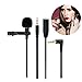 KAMLE Professional Design Lavalier Microphone with Connect Headset & Omnidirectional Mic for iPhone Android & ALL Smartphones,PC,Laptop,Youtube,Interview,Studio,Video Recording,Noise Cancelling Mic