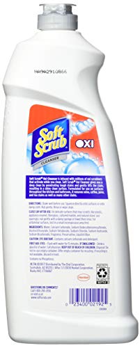 Soft Scrub Multi-Purpose Kitchen and Bathroom Cleanser with Oxi, 36 Ounce