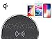Wireless Charger, Dessa QI Standard Wireless Charging Pad for iPhone X iPhone 8 Plus iPhone 8 and Samsung Galaxy Note 8 S8 S8 Plus S7 Edge S7 S6 Edge Plus Note 8 Note 5 and More(Black）