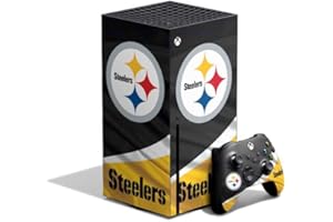 Skinit Decal Gaming Skin Compatible with Xbox Series X Bundle - Officially Licensed NFL Pittsburgh Steelers Design