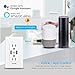 Smart WiFi Wall Outlet,Independently Controllable Top & Bottom Outlets, Works with Alexa Dot Echo Plus Google Assistant IFTTT,Duplex Receptacle,No Hub Required