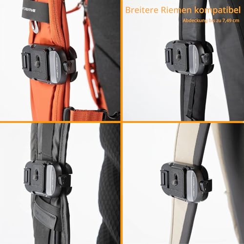 PGYTECH Bettle Camera Clip, Camera Backpack Clip on Shoulder Strap or Belt, Carry for DSLR, Plate Camera Quick Release System for Sony, Nikon, Fuji Backpack Camera Strap Mount