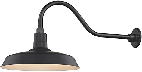 Black Gooseneck Barn Light With 16 Shade Amazon Com