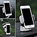 TISHAA Bling Car Phone Mount –Stand Suction Holder Rhinestone Crystal Glitter Universal Air Vent 360 Adjustable Windshield Dashboard Cute Accessories iPhone Android (White 360)