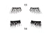 JJMG NEW Magnetic False Accent Eyelashes Ultra Light weight 3D Reusable Feather weight False Accent Eyelashes Natural Look Beauty Enhancer (2 Pairs 8 pieces Style 03 & 04)