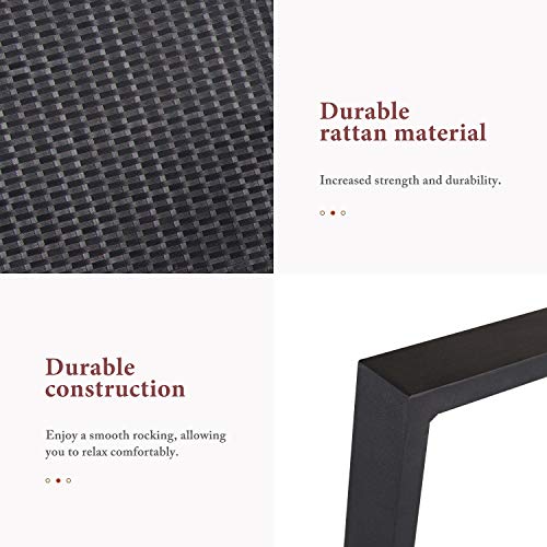 SUNCROWN-Outdoor-3-Piece-Rocking-Bistro-Set-Black-Wicker-Furniture-Two-Chairs-with-Glass-Coffee-Table-Beige-Cushion